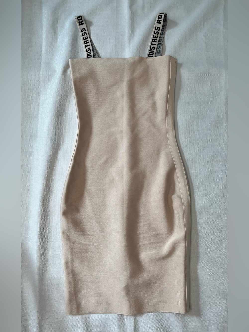 Nude Bodycon Slip Dress